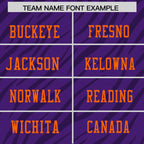 Custom Purple White Personalized Tiger Stripe Graffiti Pattern Authentic Football Jersey