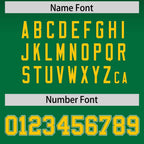 Custom Black Kelly Green Gradient Fashion Personalized Authentic Football Jersey