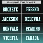Custom Black Bright Green Gradient Fashion Personalized Authentic Football Jersey