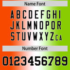 Custom Orange White-Neon Green Personalized Gradient Fashion Authentic Football Jersey