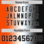 Custom Orange White-Black Personalized Gradient Fashion Authentic Football Jersey