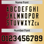 Custom Crimson White-Khaki Personalized Gradient Fashion Authentic Football Jersey