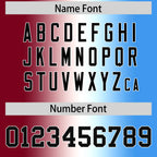 Custom Crimson White-Powder Blue Personalized Gradient Fashion Authentic Football Jersey