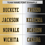 Custom Khaki White-Black Personalized Gradient Fashion Authentic Football Jersey