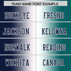 Custom Navy White-Aqua Personalized Gradient Fashion Authentic Football Jersey