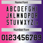 Custom Pink White-Purple Personalized Gradient Fashion Authentic Football Jersey