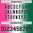 Custom Pink White-Kelly Green Personalized Gradient Fashion Authentic Football Jersey