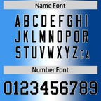 Custom Powder Blue White-Royal Personalized Gradient Fashion Authentic Football Jersey