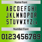 Custom Neon Green White-Kelly Green Personalized Gradient Fashion Authentic Football Jersey