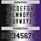 Custom Black White-Purple Personalized Gradient Fashion Authentic Football Jersey