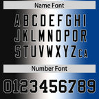Custom Black White-Royal Personalized Gradient Fashion Authentic Football Jersey