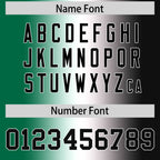 Custom Kelly Green White-Black Personalized Gradient Fashion Authentic Football Jersey