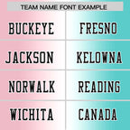Custom Light Pink White-Bright Green Personalized Gradient Fashion Authentic Football Jersey