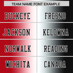 Custom Red White-Black Personalized Gradient Fashion Authentic Football Jersey