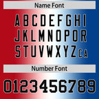Custom Red White-Royal Personalized Gradient Fashion Authentic Football Jersey