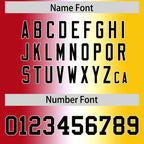 Custom Red White-Gold Personalized Gradient Fashion Authentic Football Jersey