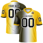 Custom Olive White-Gold Personalized Gradient Fashion Authentic Football Jersey