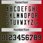 Custom Olive White-Red Personalized Gradient Fashion Authentic Football Jersey