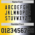 Custom Gold White-Black Personalized Gradient Fashion Authentic Football Jersey