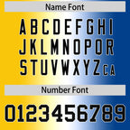 Custom Gold White-Royal Personalized Gradient Fashion Authentic Football Jersey