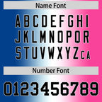 Custom Royal White-Pink Personalized Gradient Fashion Authentic Football Jersey