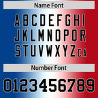 Custom Royal White-Red Personalized Gradient Fashion Authentic Football Jersey