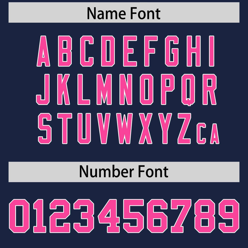 Custom Navy Pink-White Color Block Personalized Raglan Sleeves Authentic Football Jersey