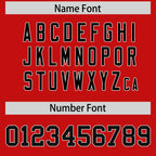 Custom Red Black-White Color Block Personalized Raglan Sleeves Authentic Football Jersey