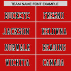 Custom Red Black-White Color Block Personalized Raglan Sleeves Authentic Football Jersey