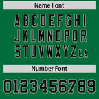 Custom Kelly Green Black-White Color Block Personalized Raglan Sleeves Authentic Football Jersey