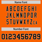 Custom Orange Black-White Color Block Personalized Raglan Sleeves Authentic Football Jersey