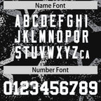 Custom Black Gray-White Personalized Star Graffiti Pattern Authentic Football Jersey