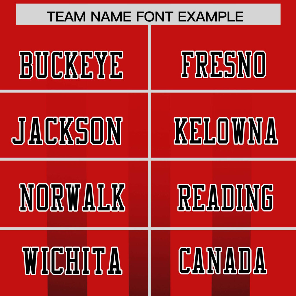 Custom Red Black Vertical Fine Stripe Gradient Fashion Personalized Team Football Jersey