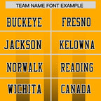 Custom Yellow Black Vertical Fine Stripe Gradient Fashion Personalized Team Football Jersey