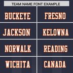 Custom Navy Dark Gray Vertical Fine Stripe Gradient Fashion Personalized Team Football Jersey