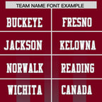 Custom Cardinal Dark Gray Vertical Fine Stripe Gradient Fashion Personalized Team Football Jersey