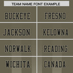 Custom Olive Camel Vertical Fine Stripe Gradient Fashion Personalized Team Football Jersey