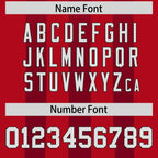 Custom Red Black Vertical Fine Stripe Gradient Fashion Personalized Team Football Jersey