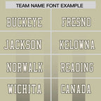 Custom Camel Olive Vertical Fine Stripe Gradient Fashion Personalized Team Football Jersey