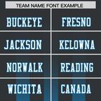 Custom Black Light Blue Vertical Fine Stripe Gradient Fashion Personalized Team Football Jersey