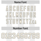 Custom White Gray Vertical Fine Stripe Gradient Fashion Personalized Team Football Jersey