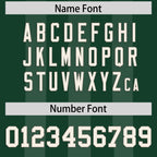 Custom Green White Vertical Fine Stripe Gradient Fashion Personalized Team Football Jersey