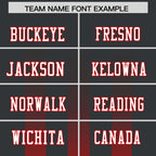 Custom Black Red Vertical Fine Stripe Gradient Fashion Personalized Team Football Jersey