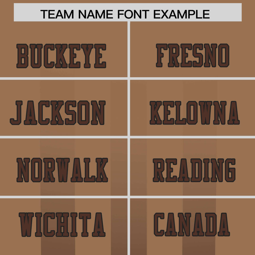 Custom Light Brown Brown Vertical Fine Stripe Gradient Fashion Personalized Team Football Jersey