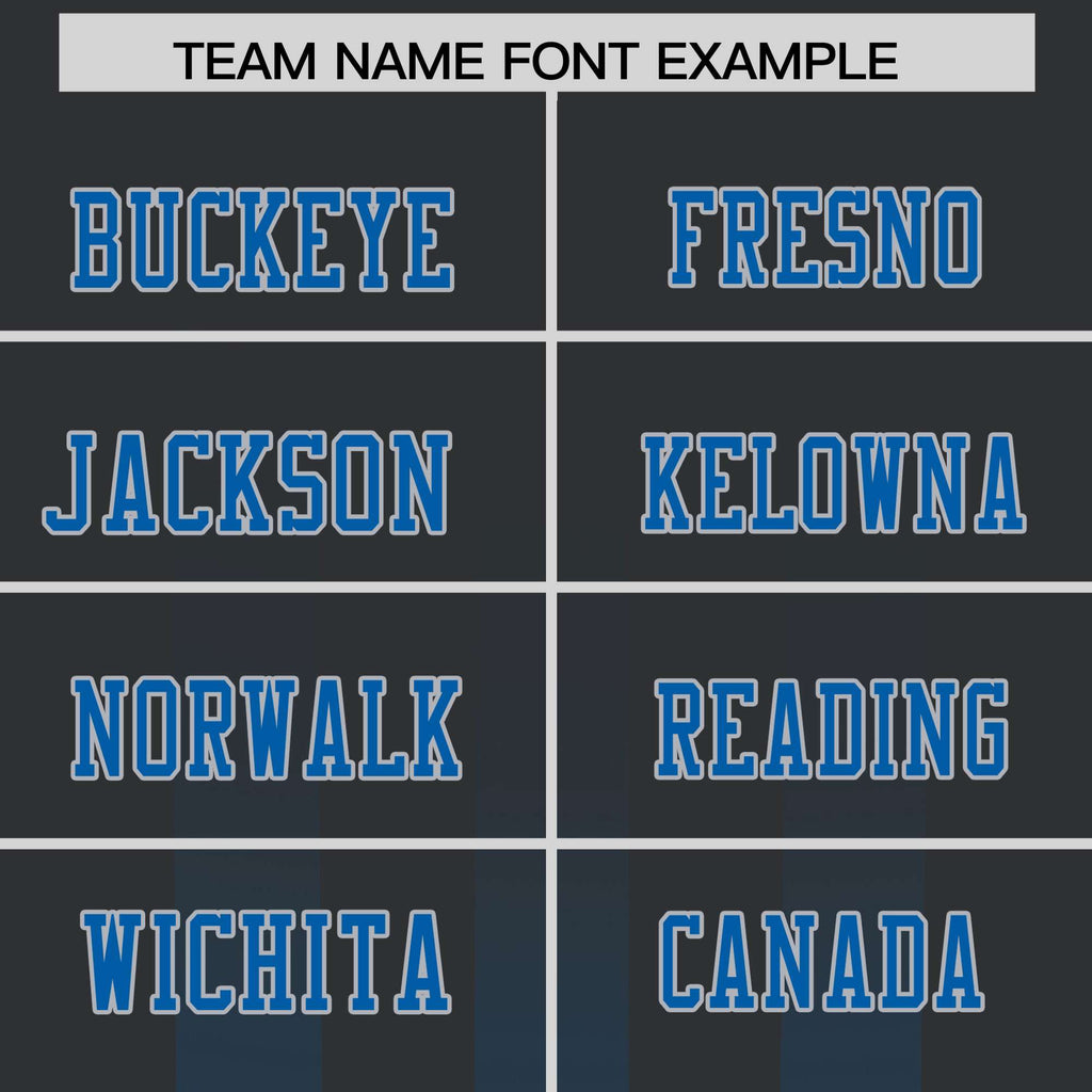 Custom Black Royal Vertical Fine Stripe Gradient Fashion Personalized Team Football Jersey