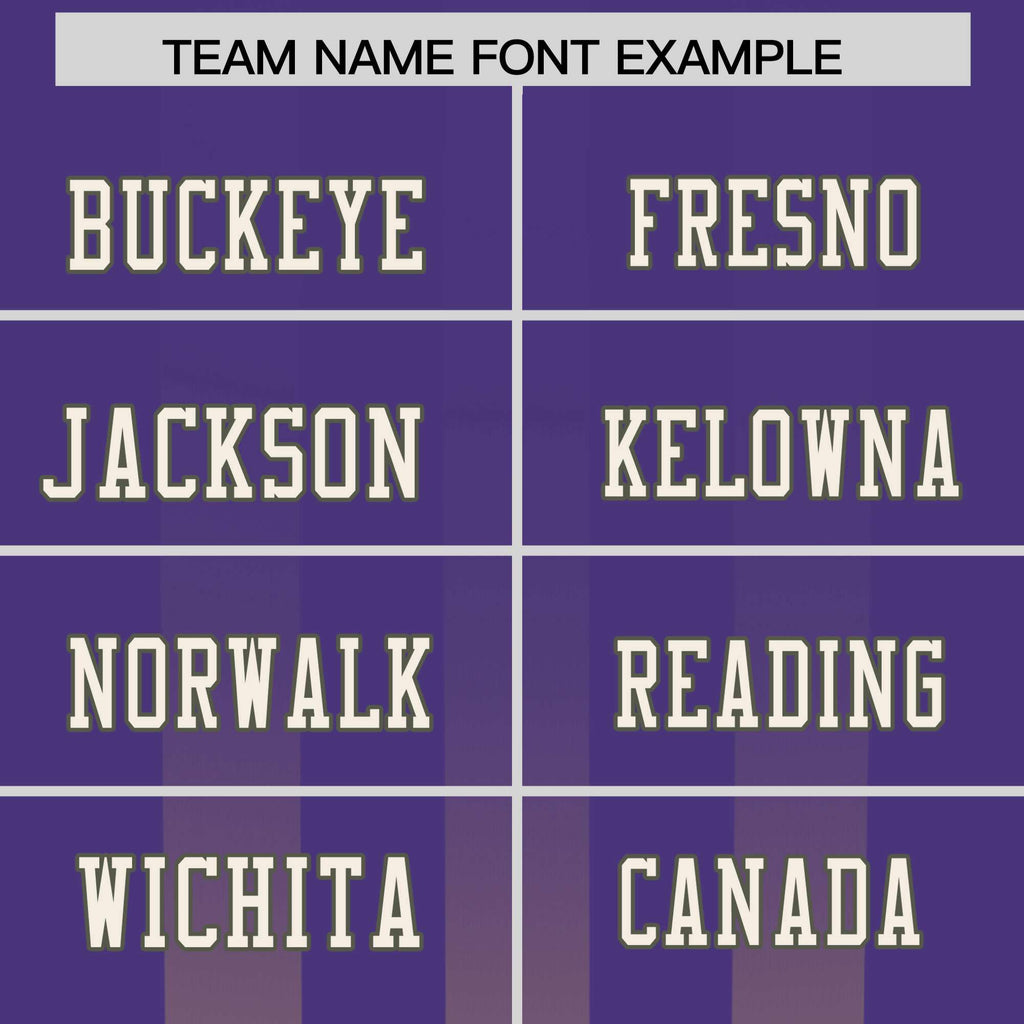 Custom Purple Khaki Vertical Fine Stripe Gradient Fashion Personalized Team Football Jersey