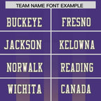 Custom Purple Khaki Vertical Fine Stripe Gradient Fashion Personalized Team Football Jersey