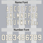 Custom Grey Gray Vertical Fine Stripe Gradient Fashion Personalized Team Football Jersey