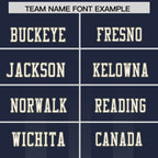 Custom Navy Gray Vertical Fine Stripe Gradient Fashion Personalized Team Football Jersey