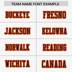 Custom White Orange-Navy Raglan Sleeves Personalized Side Pattern Authentic Football Jersey
